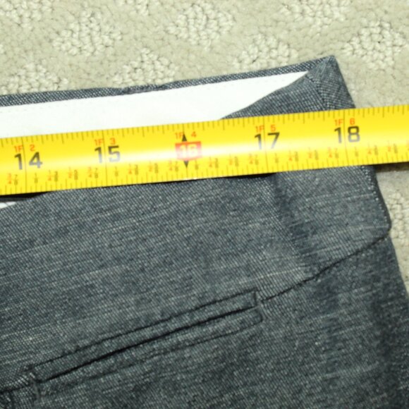 Loft Julie Trouser Pants Women's Variegated Navy Size 14 Wide Leg - Picture 7 of 8